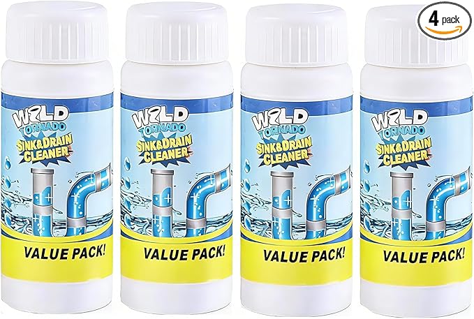 Wild Tornado Powerful Sink and Drain Cleaner High Efficiency - Drain Clog Remover Kitchen Sewer Power Pipe Channel Powder (4)