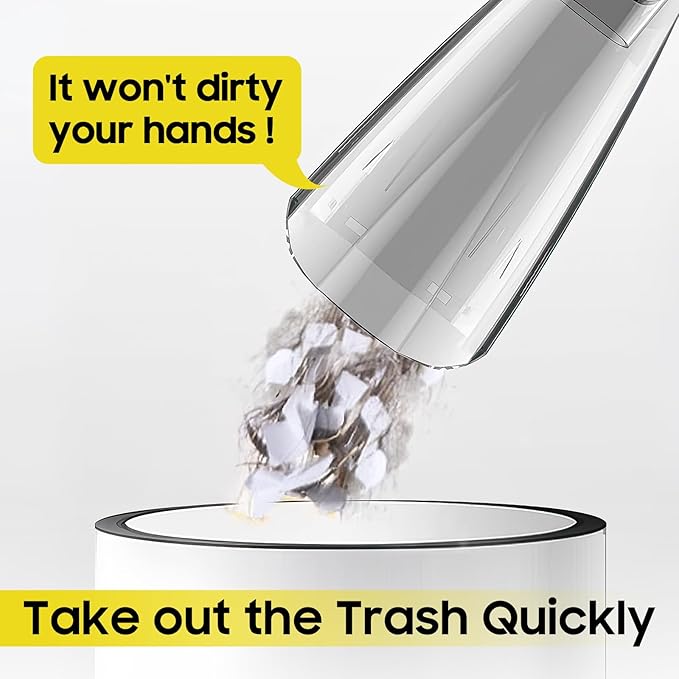 Cordless Hand Held Vacuum Cleaner Rechargeable - Portable Handheld Vcauum Lightweight & Low Noise, Washable Filter, Easily Clean Dust & Hair Fastly, Suit for Car/Home/Office