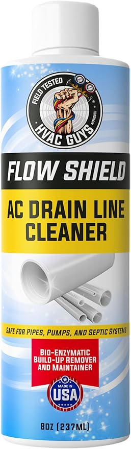 AC Drain Line Cleaner 6 Pack | Prevent Buildup and Overflow | 8oz - Up to 3 Months of Protection | Fast Acting & Long Lasting Bio-Enzymatic Formula