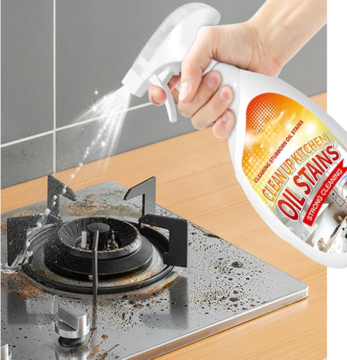 Clean Up Kitchen Oil Stains Spray,Kitchen Cleaner Spray,Heavy Oil Cleaner Stain,All-Purpose Cleaning Spray for Kitchens Oil Stain Remover (8.45oz)