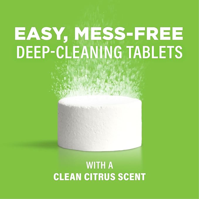 Affresh Garbage Disposal Cleaner, Helps Power Away Odor Causing Bacteria, Debris & Grime in Grind Chamber, Impeller & Drain Pipe, 12 Tablets, 1 Year Supply