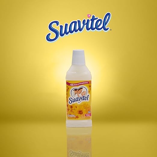 Suavitel Liquid Fabric Conditioner, Laundry Fabric Softener, Morning Sun Scent, 11 oz, Enough Liquid For 11 Small Loads
