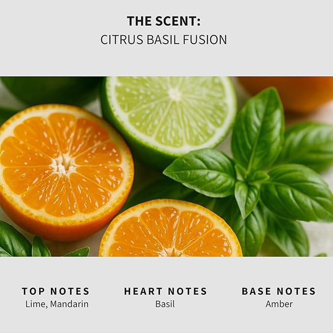 Lapew Citrus Basil Scented Mop Soap - Luxury Floor Cleaner Concentrate for Mopping Tile, Laminate, Vinyl & Hardwood | Streak-Free, Low-Foam | 36 oz