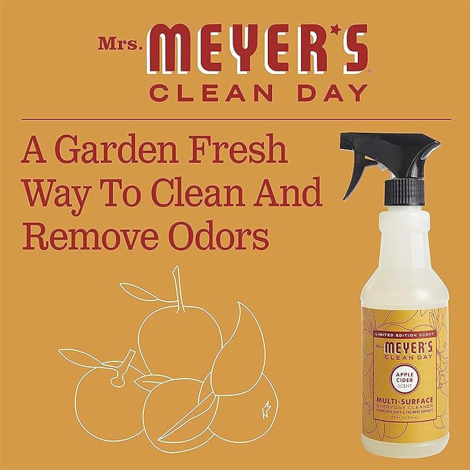 Mrs. MEYER'S CLEAN DAY Variety, 1 Multi-Surface Cleaner, 16 OZ, 1 Multi-Surface Cleaner, 16 OZ, 1 CT (Apple Cider + Mum)