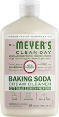 MRS. MEYER'S CLEAN DAY Baking Soda Cream Cleaner, Cuts Grease, Scratch-Free Polish, Apple Blossom, 16 Fl Oz, Pack of 1