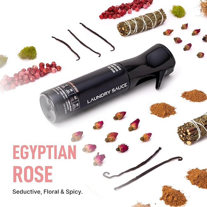 Laundry Sauce Fabric Refresher Spray Egyptian Rose, Odor-Fighting Fabric Refresher, Fragrance and Laundry Scent, 9.8 fl oz