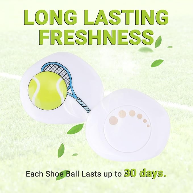 Knixmax Versatile Deodorizer Balls for Shoes Gym Bags Home Freshener for Closets Lockers Odor Eater Eliminate Unpleasant Scent Fresh Linen Tennis