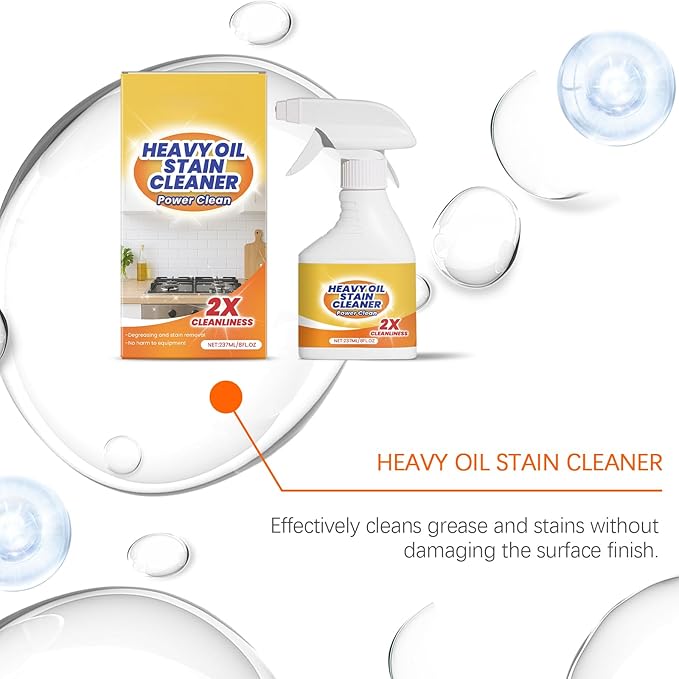 Kitchen Heavy Oil Cleaner, Kitchen Cleaner, Multipurpose Oil Stain Remover,Kitchens Grease Cleaner, Grease Remover, for Appliances Countertops Range Hoods