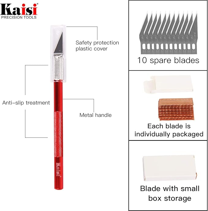 Precision Tweezers Set, Kaisi 12 PCS ESD Tweezer Set, Anti-Static Stainless Steel Tweezers Kit Curved Tweezers for Craft, Jewelry, Electronics, Laboratory Work