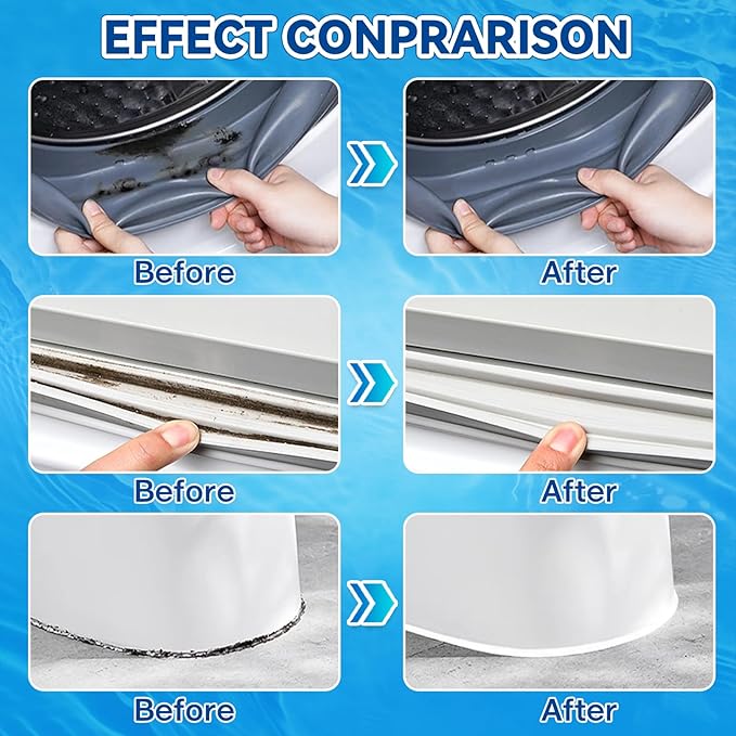 Home Cleaning Gel, 2 Pack Household Washing Machine Cleaner for Washing Machine, Refrigerator Strips, Grout Cleaner Best for Home Sink, Kitchen, Showers