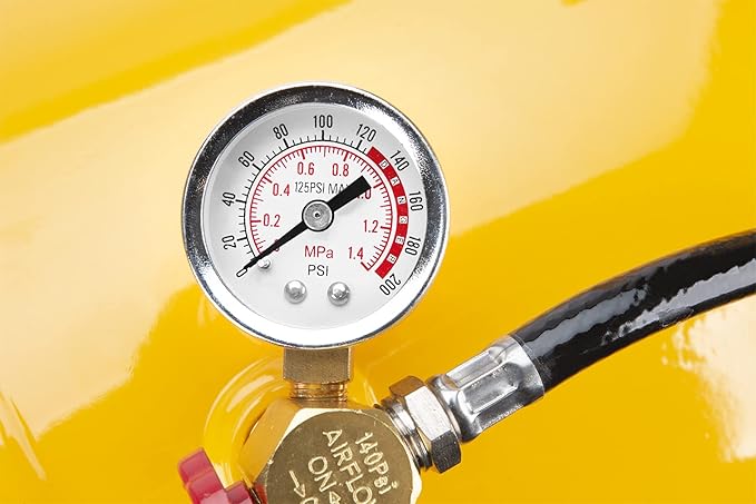 Performance Tool W10058 Air Tank Repair Kit w/Safety Valve, Pressure Gauge and 4 Feet Air Tank Hose Assembly kit for Portable Carry Tank