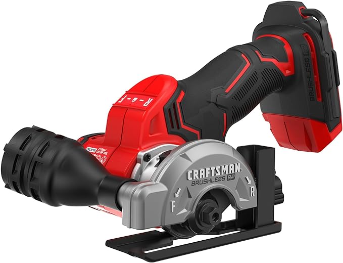 CRAFTSMAN V20 3 Inch Cordless Cut-Off Tool with Forward and Reverse Functions, Bare Tool Only (CMCM300B)