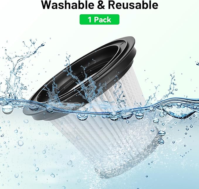 1PCS HEPA Vacuum Filter Handheld Cordless Vacuum Cleaner, Washable and Reusable (Filter Only)