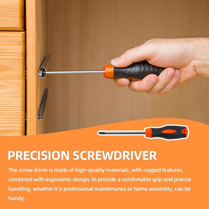 20 Piece Orange Home Tool Set, Home Repair Tool Kit for Men Women, and College Students, Comes With A Portable Storage Box and Can be Used for Small Home Repairs and Outdoor Work