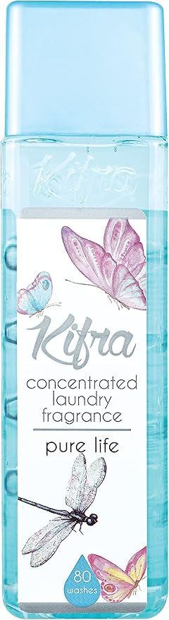 KIFRA PURE LIFE Concentrated Laundry Fragrance 6.76 Fl Oz 200ml 80 Washing Cycles