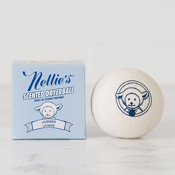 Nellie's Scented Wool Dryerball - Lavender Scented - Made with 100% Pure New Zealand Wool