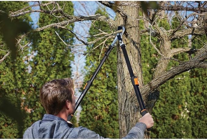 Fiskars - 91686935J 25 Inch Extendable Power-Lever Lopper, Blue