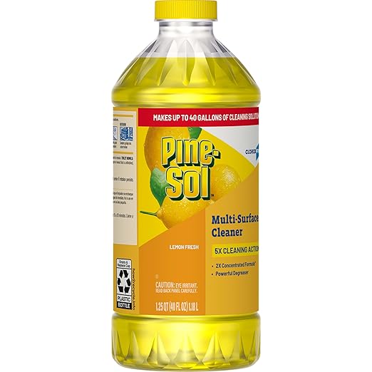 CloroxPro Pine-Sol Multi-Surface Cleaner, All Purpose Cleaner, Lemon Fresh, 40 Fluid Ounces (Package May Vary)
