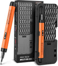 Dmyond Mini Electric Screwdriver Set, Small Cordless Electric Screwdriver, 38 S2 Preicison Bits, Precision Screwdriver Cordless Repair Tool for PC Electronic, Orange