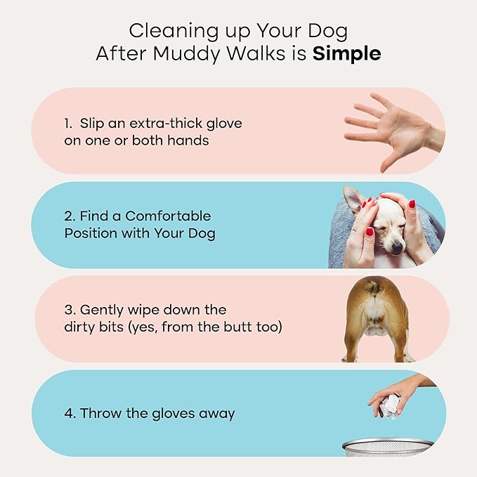 Uproot Washing Machine Cleaner Tablets Pro + Clean Glove Wipes Pro (20 Pack) Set: Deep-Clean Laundry Tablets for Pet Owners & Extra-Thick Dog & Cat Wipes for Paws, Eyes, Ears, Butt & Body