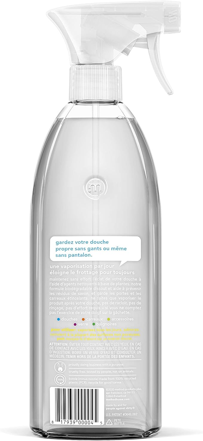 Method Daily Shower Cleaner Spray, Ylang Ylang, For Showers, Tile, Fixtures, Glass and Tubs, 28 oz spray bottle (Pack of 1)