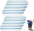 8 Pack Replacement Pads for O Cedar H2prO Flat Mop System, Flat Pads for Ocedar Flat Mop System, Machine Washable/ Reusable, Powerful Stain Removal, for Hardwood, Tile, Marble, laminate floors.