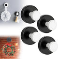 Suction Cup Hooks for Wreaths on Glass, 2025 New No Drill Suction Cup Hooks for Shower, Wreath Hanger Holder for Front Door, Upgraded Towel Hooks for Window Bathroom Mirrors (4, Black White)