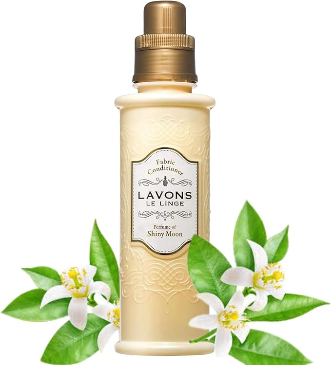 LAVONS Natural Fabric Conditioner for Sensitive Skin, Plant-Based Laundry Softener for Baby & Pet, Reduces Fabric Wrinkles, Long-Lasting Scent & Odor Control from Japan, SHINY MOON, 20.3 Fl Oz