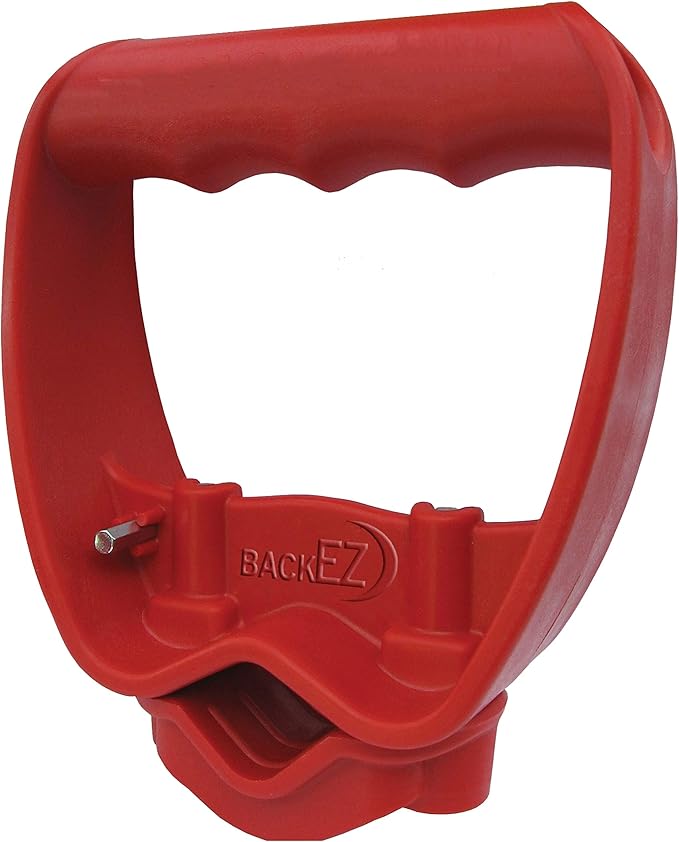 Back-Saving Tool Handle Attachment, EVR-Grip Upgrade, Labor-Saving Ergonomic Shovel Add-on Handle, RED