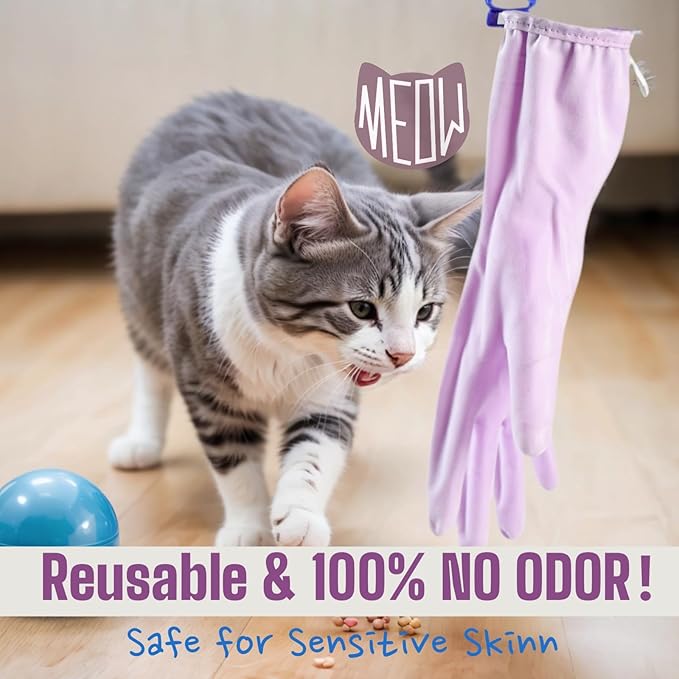 LIICHAAO 2-12 Pairs Gloves for cleaning bathroom,NO ODOR,Stay On Comfort Fit No Sweat No Stick