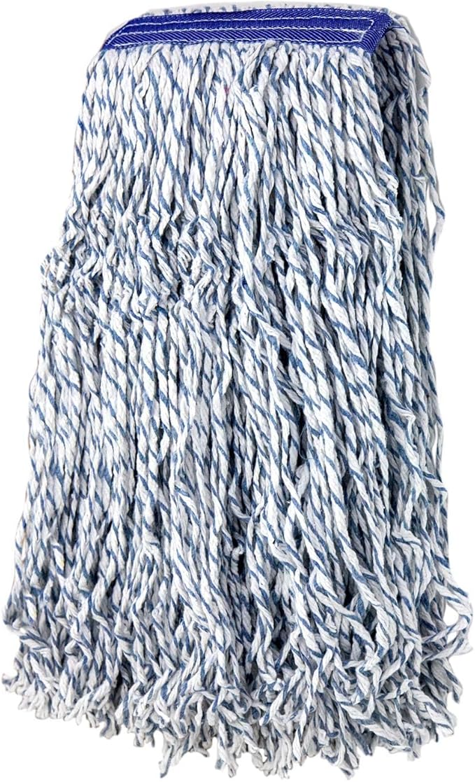 KLEEN Handler Cut End Finish Mop | 1.25" Universal Headband Maximum Absorption Finishing Mop, Pack of 3