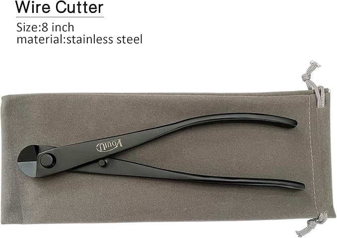 8inch Wire Cutter Bonsai Tools Black
