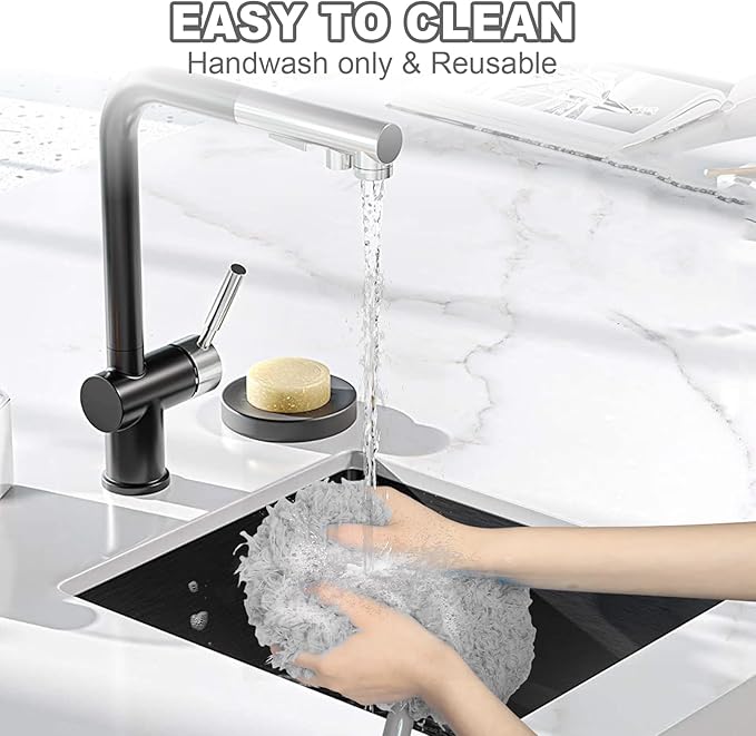 Eunice 7FT Ceiling Fan Duster with Extension Pole, Adjustable and Removable Fan Cleaner Blade for High Ceiling, Window Door Furniture (Grey)