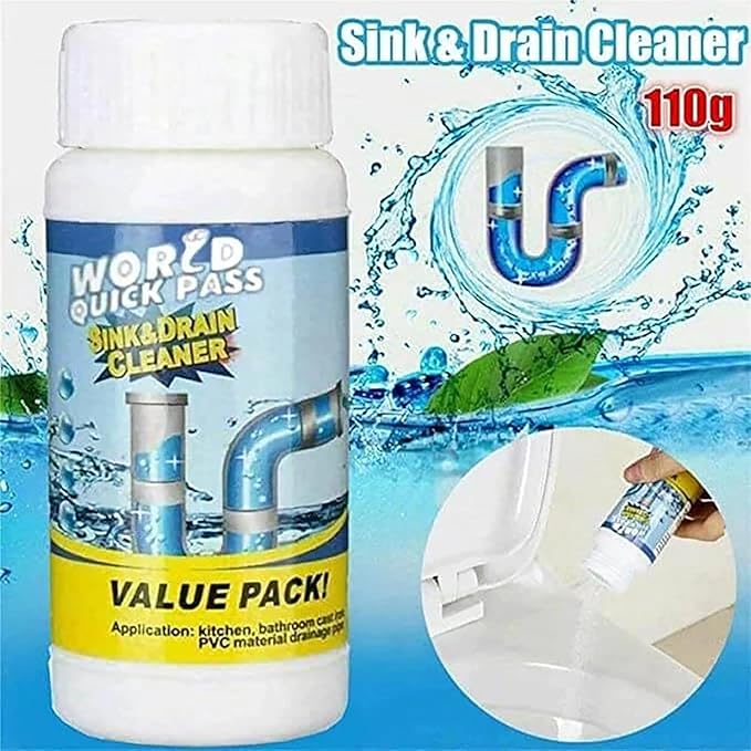 Upgraded Drain Cleaner, Wild Tornado Sink And Drains, Fast Foaming, Multi-functional Pipe Cleaning Tool for Home Kitchen Toilet (4pcs)