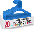 Utopia Home 20 Pack Kids Hangers - 11.5 Inch Plastic Baby Hangers for Closet - Childrens Hanger for Clothes & Infant Hanger for Closet - (Blue)