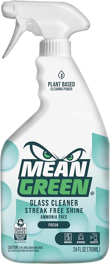 Mean Green Non-Concentrated Ready-to-Use Glass Cleaner, Fresh Scent, 24 Ounce