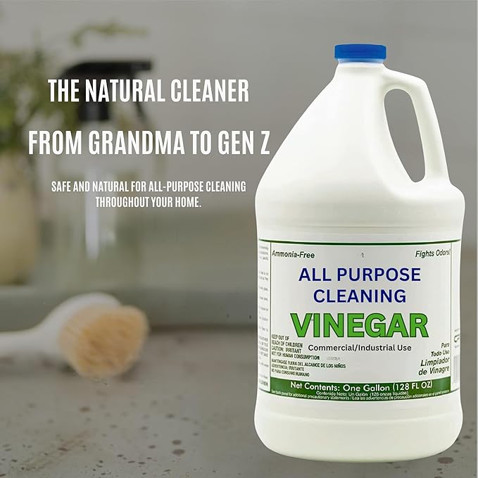 All Purpose Cleaning Vinegar, 5% Acidity | Multi-Purpose Household Surface Cleaner, Safe for Laundry, Effective Deodorizer, Ready to Use- 1 Gallon (Pack of 2)