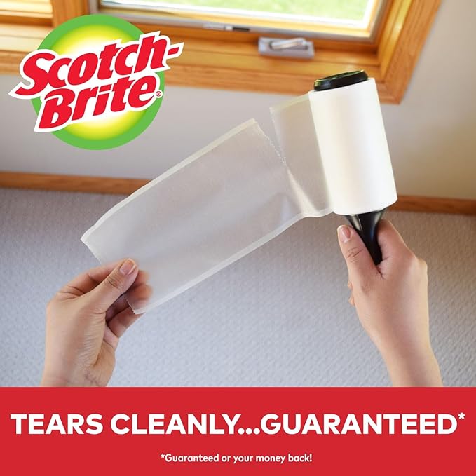 Scotch 3M Mini Lint Rollers 3-Pack (30 Sheets Each), Travel-Size Sticky Lint Removers for Clothes, Furniture and Pet Hair