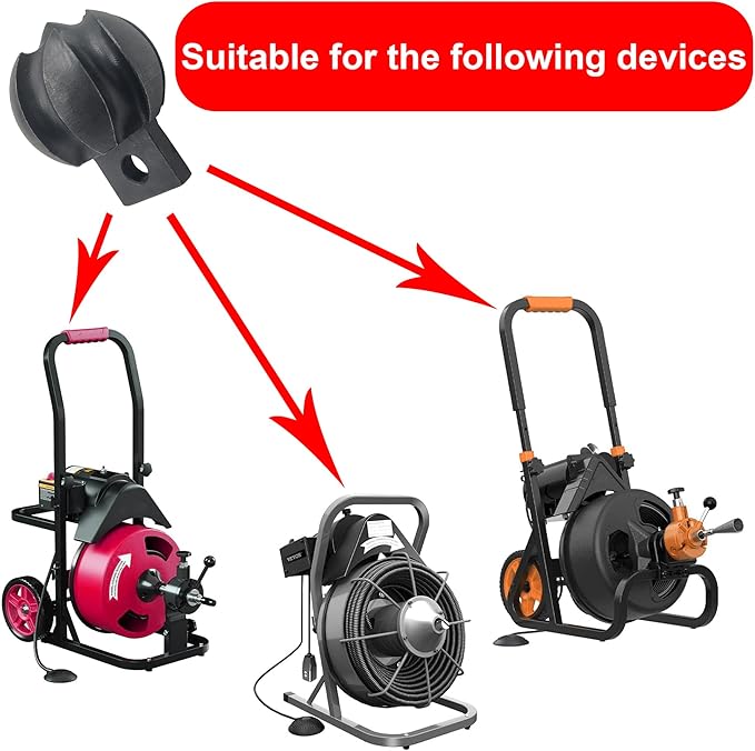 Drain Snake Attachment 1.2 Inch Multi-Functional Cutter for 1.5-3 Inch Pipes Compatible with Leading Sewer Snake Machines Clears Scale, Tree Roots, Grease