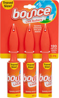 Bounce Travel Lint Rollers, 3 Pack, Quickly Removes Lint and Debris, 120 Pre-Cut Sheets Total