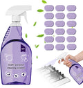 All-In-One Multi Purpose Cleaning System for Ovens, All-Purpose Cleaning Spray with 18 Pcs Cleaning Tablets, Multi-Surface Cleaner for Home Instant Stain Removal