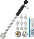 2026 New Pumice Toilet Cleaner 17inch with Handle - Toilet, Pool & Tub Hard Water Stain Remover (1handle+8pumice)