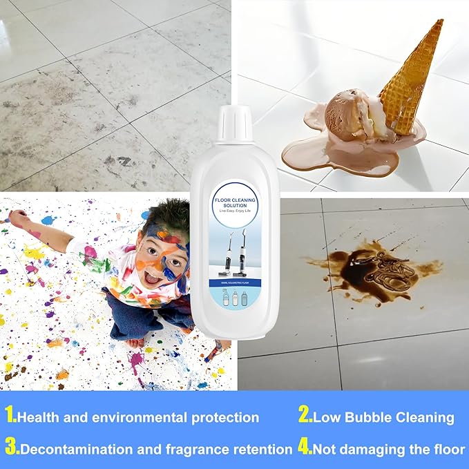 10 Bottles Compatible with Tineco Cleaning Solution Pet 500ml Per Bottle Lavender Scents and Orange Scents Floor Cleaner Compatible with All Robot Vacuums with Mopping and Cordless Wet/Dry Vacuum