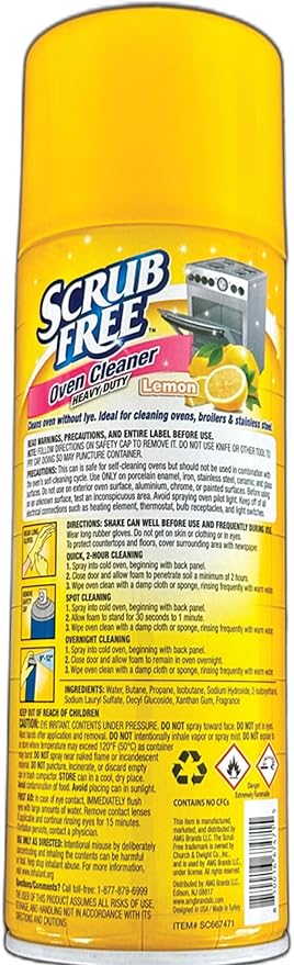 All in One Scrub Free Oven Cleaner Heavy Duty - Lemon - 1 pk 12 oz (1)