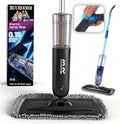 Electric Spray Mop Floor Cleaner with 2 Mopping Pads 700ml Bottle & Scraper 360° Swivel Head Lightweight Cordless Wet Dry Cleaner for Hardwood Floor Cleaning Laminate Tile Wood Vinyl & All Hard Floors