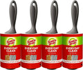 Scotch-Brite Everyday Clean Lint Roller, Scotch Brand Adhesive, Pet Hair & Lint Remover for Clothes, Furniture & Car, 4 in x 54.2 ft Each, 4 Pack, 380 Sheets Total