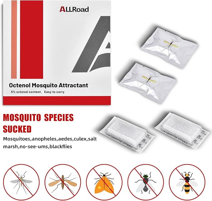 ALLRoad Mosquito Magnet Attractant, 2 Pcs Octenol Biting Insect Attractant Refill for Bug Zapper