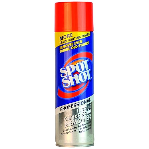 Spot Shot Professional Instant Carpet Stain Remover No-Scrub Aerosol, 18 OZ