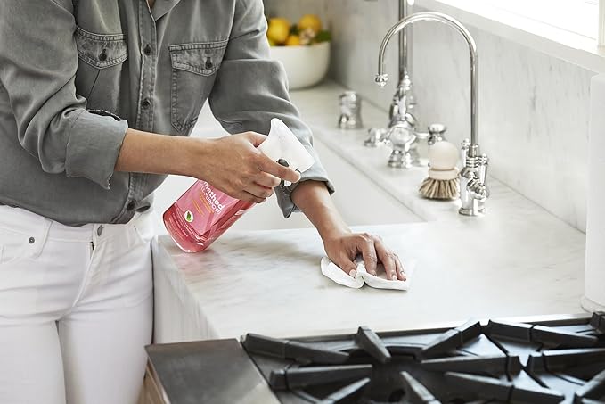 Method All-Purpose Cleaner Spray, Clementine, Perfect for Most Counters, Tiles, Stone, and More, 28 Oz Spray Bottles, (Pack of 8)