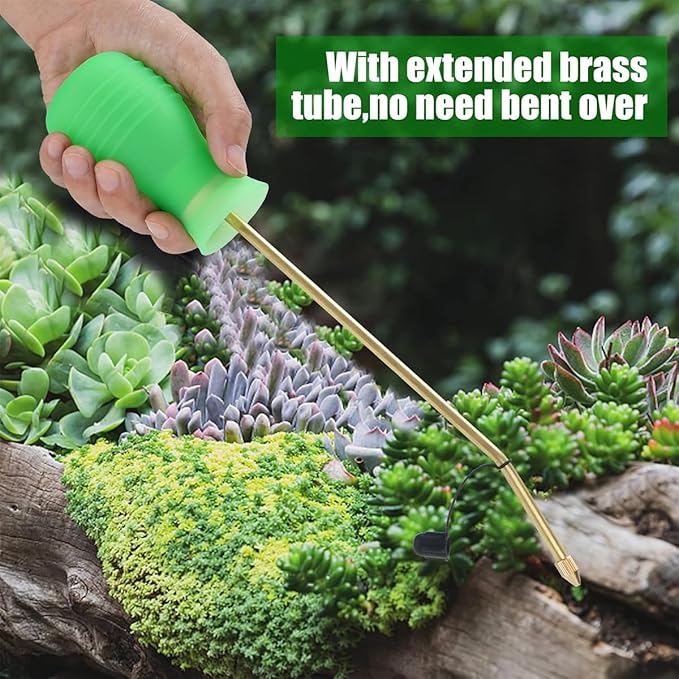 Powder Duster/Large Diatomaceous Earth Bulb Duster/Powder Applicator - Diatomaceous Earth Bulb/Applicator (Green)